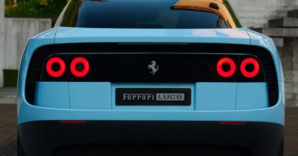 Ferrari Luce back view