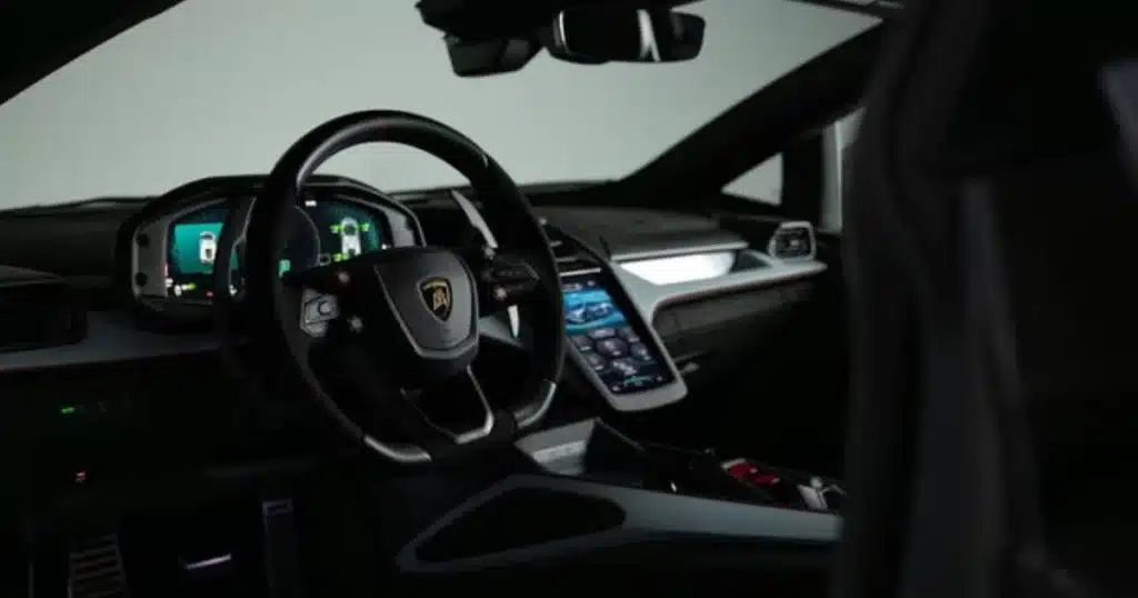 2027 Lamborghini Revuelto SV front interior dashboard view